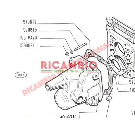 Gearbox Front Casing Gasket - Classic Fiat 500,126 - Gaskets & Oil Seals