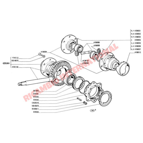 Gearbox Planet Gear Kit - Classic Fiat 500 126 - Gearbox and Parts