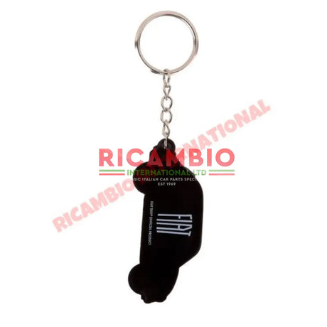Green Fiat 500 PVC Keyring - Gifts - Confectionary - Furniture and Novelty Items