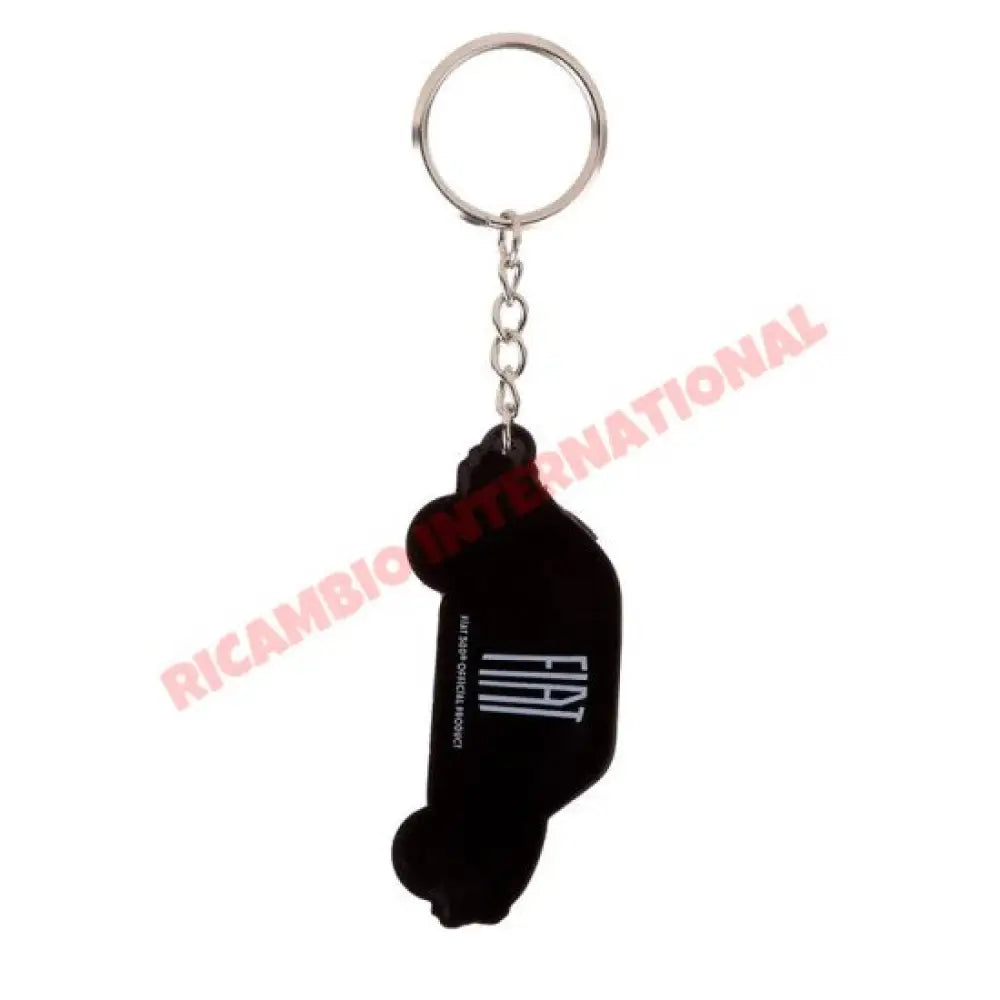 Green Fiat 500 PVC Keyring - Gifts - Confectionary - Furniture and Novelty Items