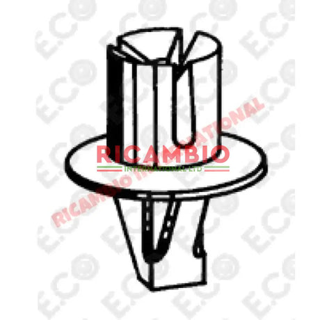 Head Lamp Fitting Clip - Fiat 126 127 128 900T/E,Strada,Ritmo - Cables - Clips & Springs