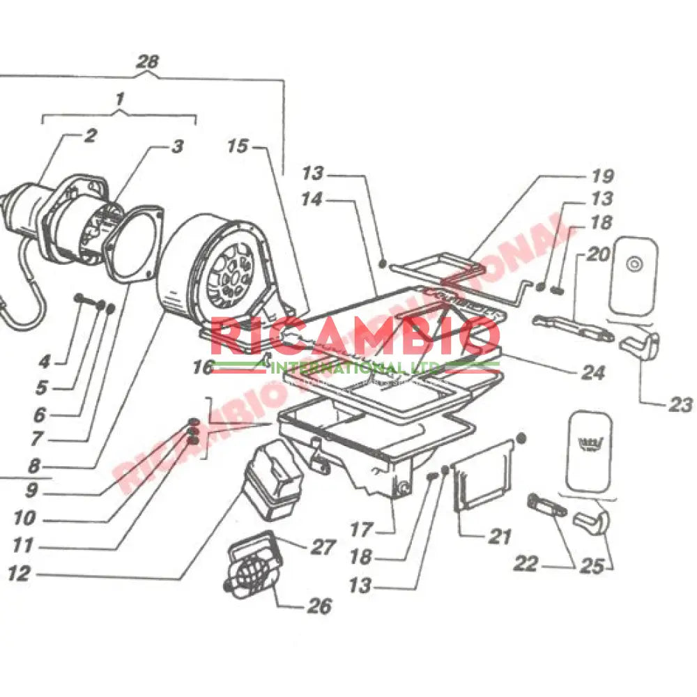 Hot Air Control Link Rod - Fiat 126 - Heating & Cooling