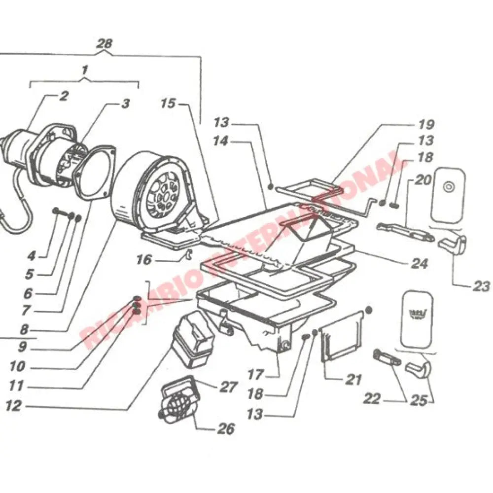 Hot Air Control Link Rod - Fiat 126 - Heating & Cooling