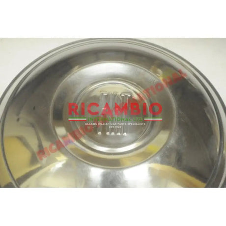 Hub Cap (Aluminium) - Classic Fiat 500 600 - Chrome - Aluminium & Exterior Trim Parts