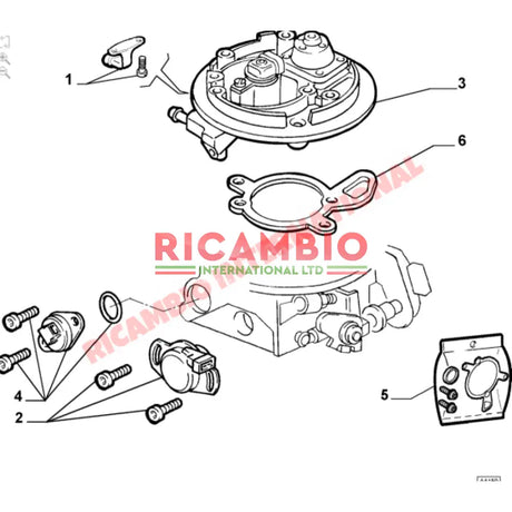 Idle Control Valve - Classic Fiat Panda,Cinquecento,Seicento - Ignition & Electronic Parts
