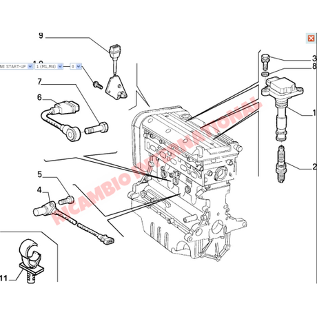 Ignition Coil - Fiat Coupe Bravo Marea - Ignition & Electronic Parts
