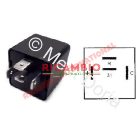 Indicator Flasher Relay - Fiat Classic Panda Cinquecento Ducato Uno Strada/Ritmo Regata Alfa Romeo 164,33,75,Spider