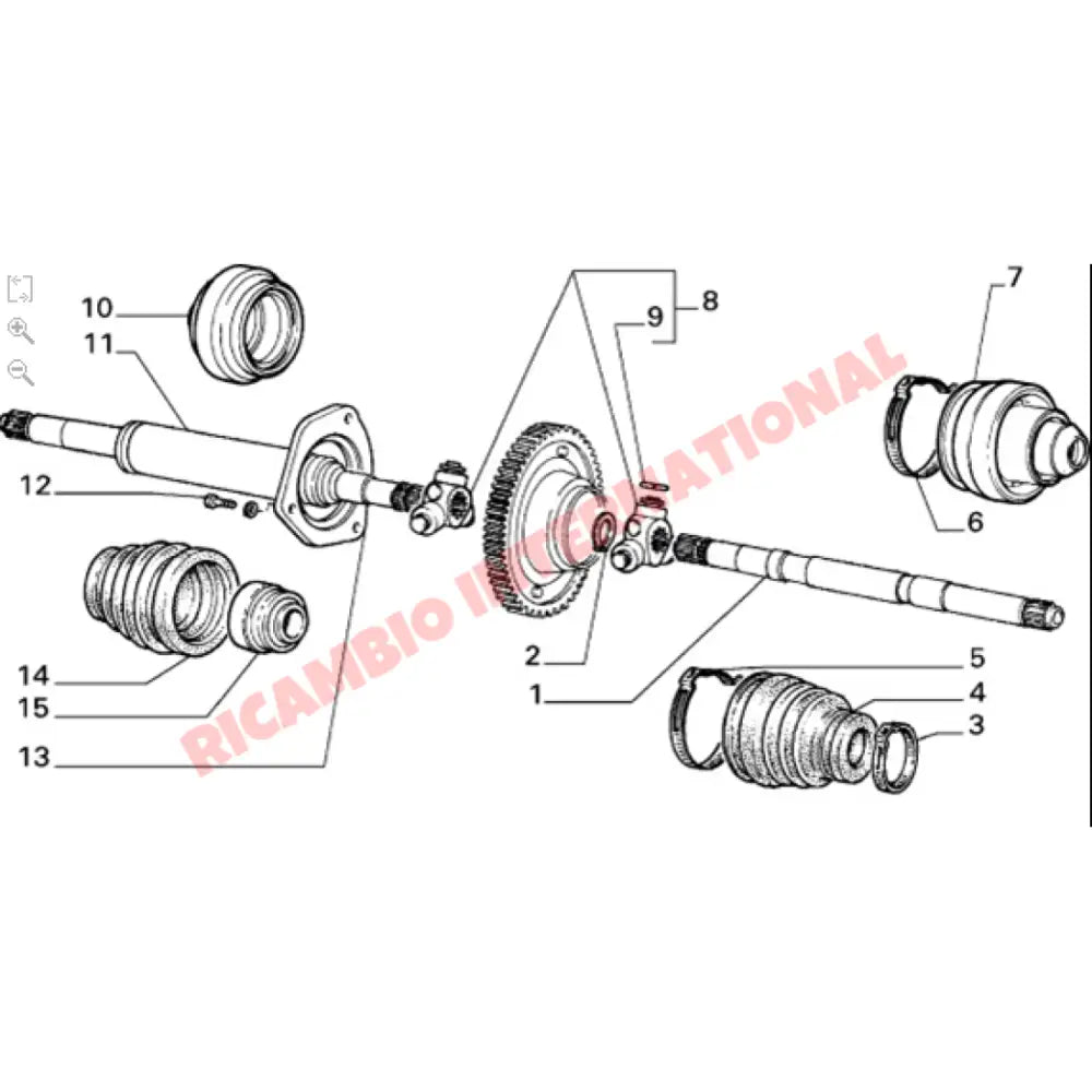 Inner Drive Shaft Boot - Fiat Cinquecento Classic Panda Uno Y10 Strada Regata Tipo Tempra Bravo Brava - Rubber Boots