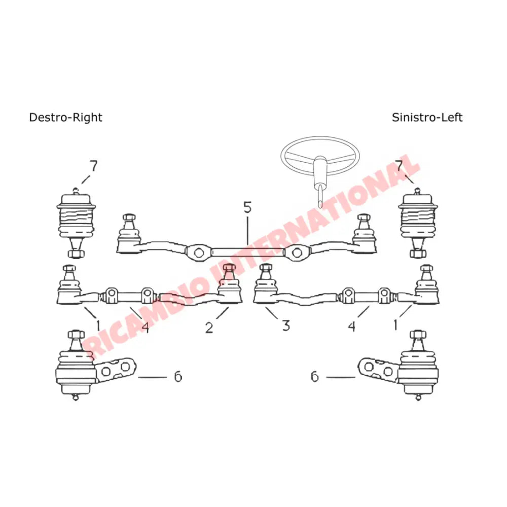 Inner Track Rod End - Fiat 1800,2300 - Steering