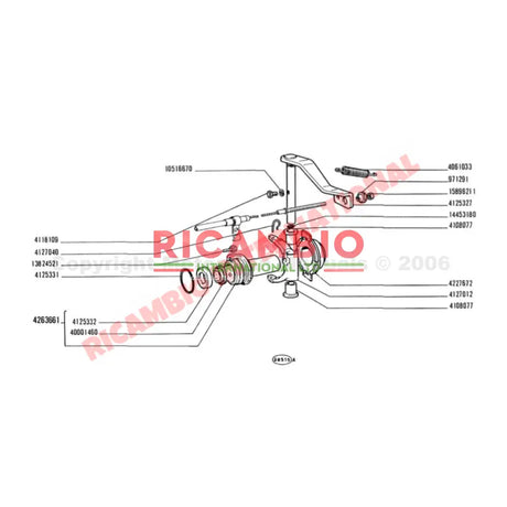 Input Shaft Housing Bush - Classic Fiat 500 126 600 850 - Gearbox and Parts