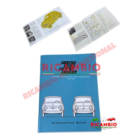 Instruction Book (English Language) - Classic Fiat 500 F & L models - Books and Manuals