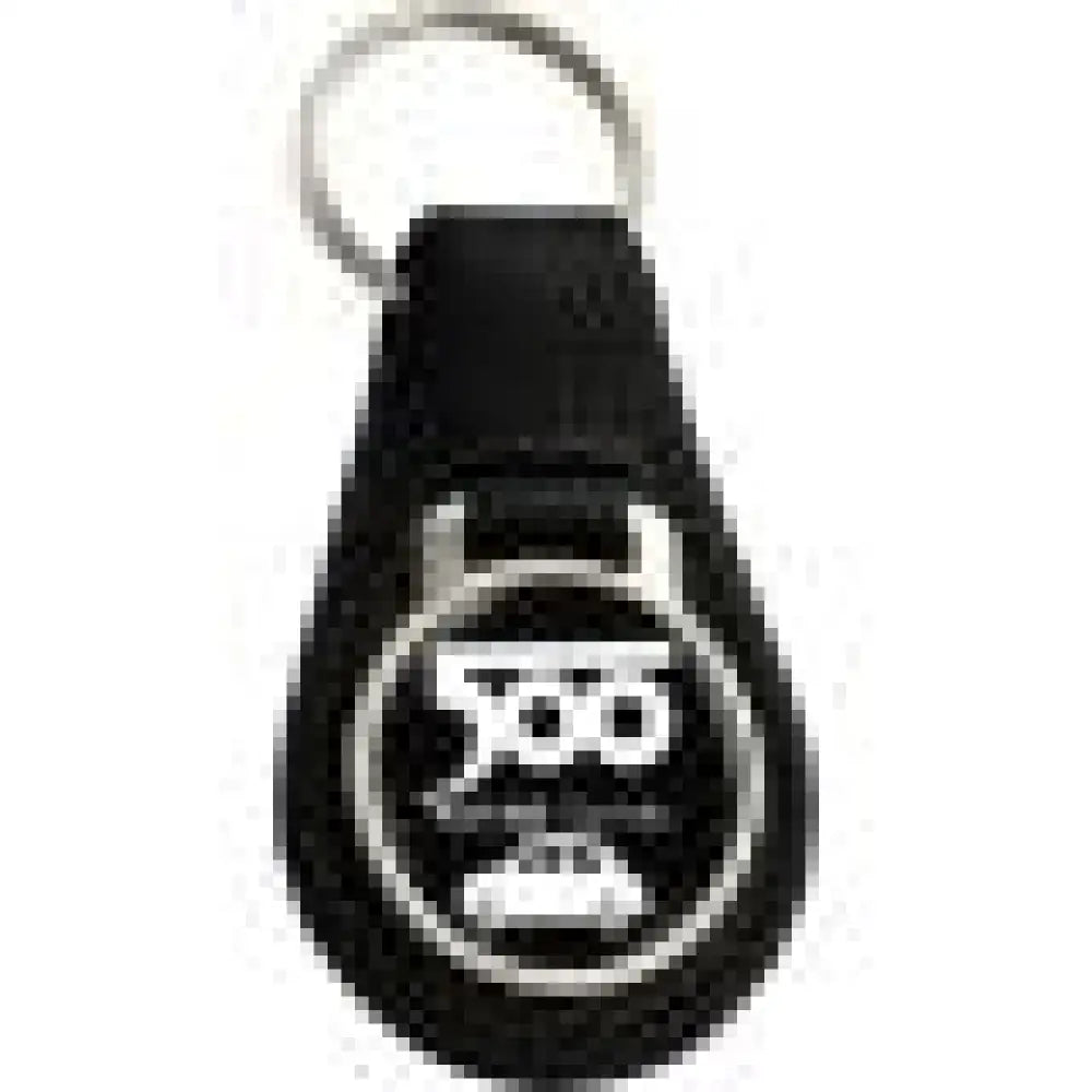 Keyring Black Leather Keyfob - Fiat 500 Club - Toys - Gifts & Novelty Items