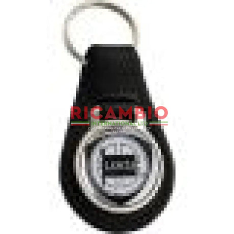 Keyring Black Leather Keyfob - Lancia - Toys - Gifts & Novelty Items