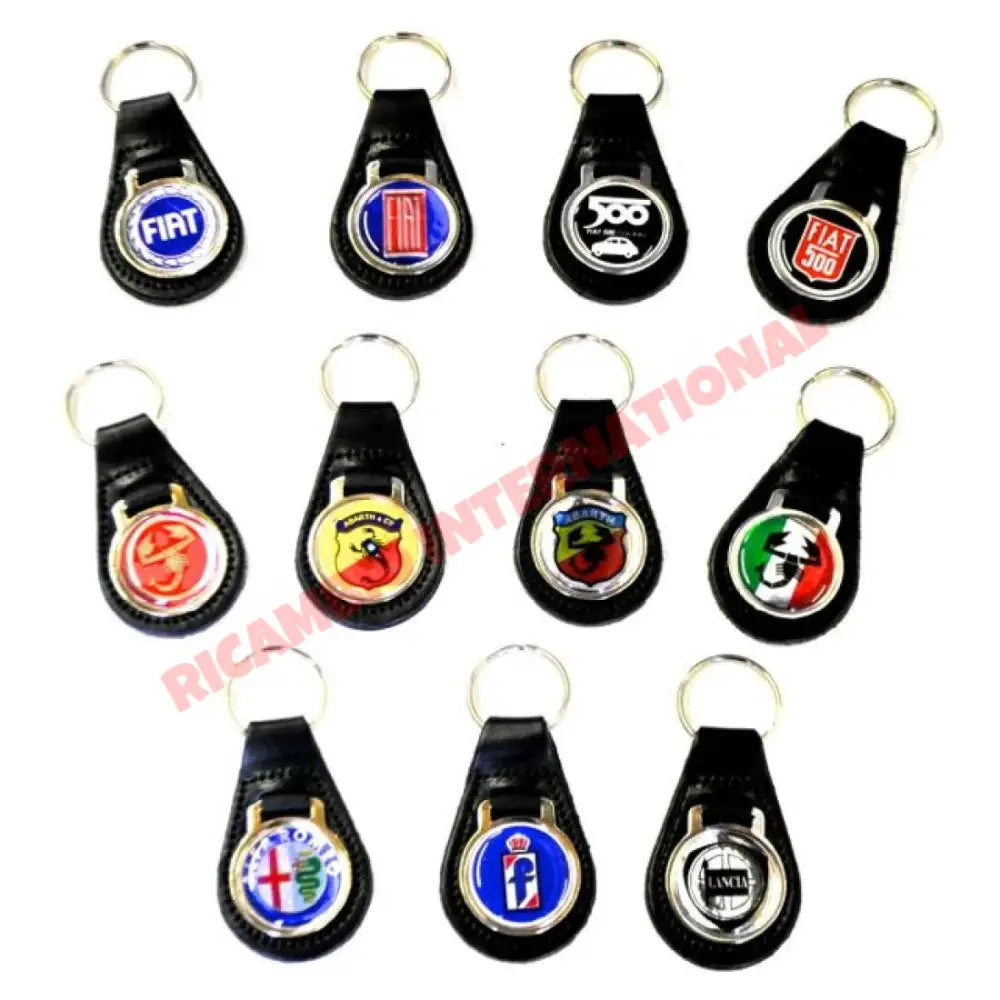 Keyring Black Leather Keyfob - Toys - Gifts & Novelty Items