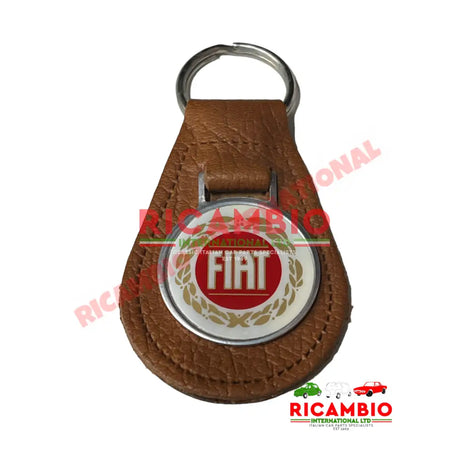 Keyring Tan Leather Keyfob - Toys - Gifts & Novelty Items