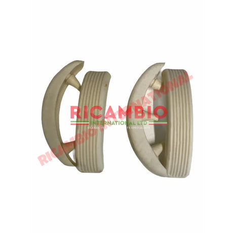 Kit of White Rubber Bump Stop for Overiders - Autobianchi Bianchina Cabrio & Special - Bianchina