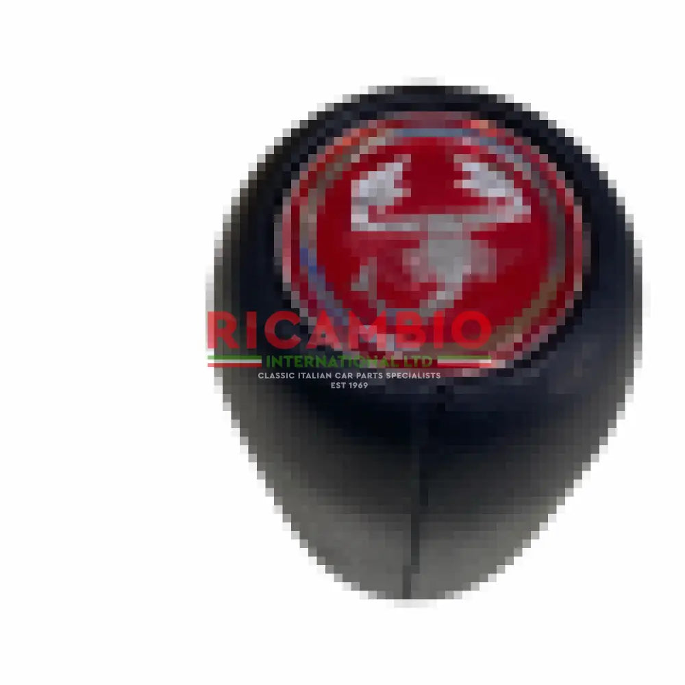 Leather Fiat Gear Knob - Classic Fiat 500,126,600,850,900,124,125,127,128,131 Fulvia plus others - Abarth Red - Clutch