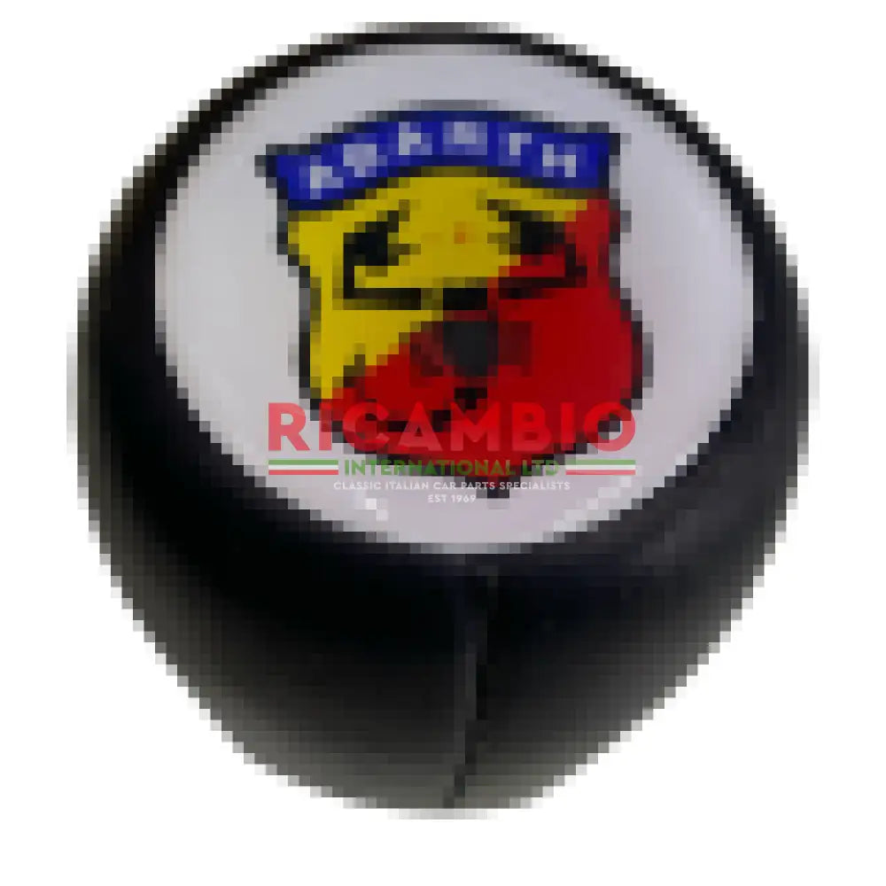 Leather Fiat Gear Knob - Classic Fiat 500,126,600,850,900,124,125,127,128,131 Fulvia plus others - Abarth White