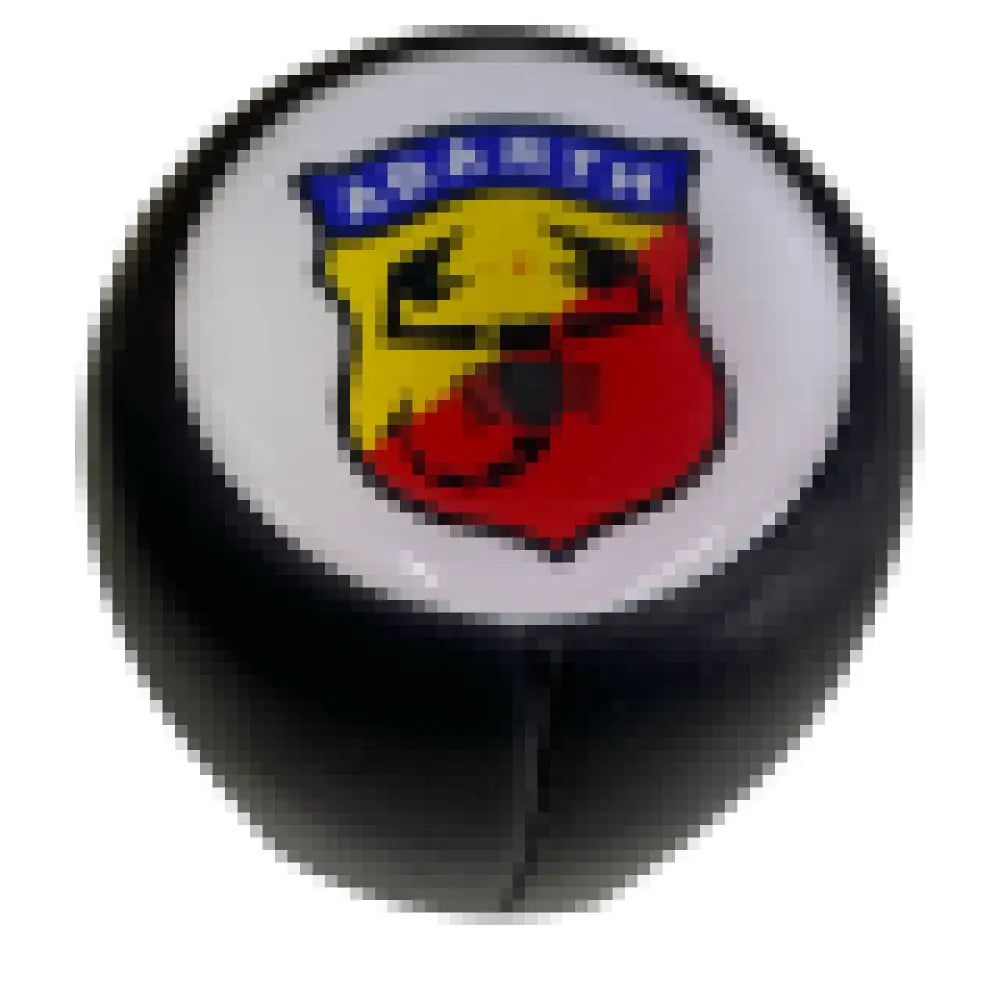 Leather Fiat Gear Knob - Classic Fiat 500,126,600,850,900,124,125,127,128,131 Fulvia plus others - Abarth White