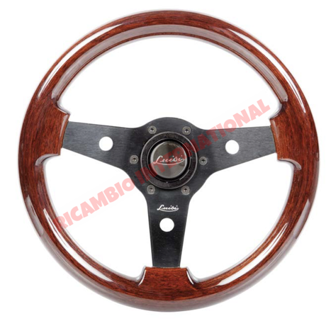 Luisi ’Imola’ Mahogany Wooden Steering Wheel - Fiat Lancia Alfa Romeo - Steering