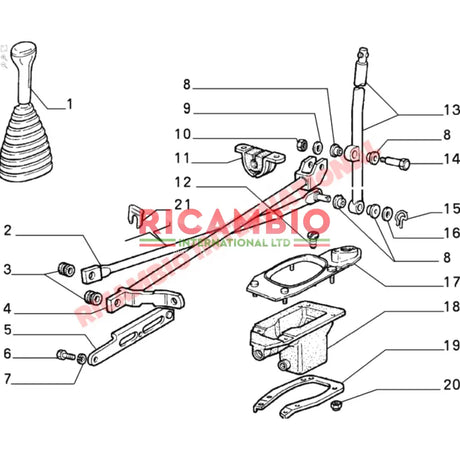 Metal Clip for Gear Linkage Accelerator Pedal & Clutch Linakge - Classic Fiat Panda,Uno,Cinquecento,Seicento Y10