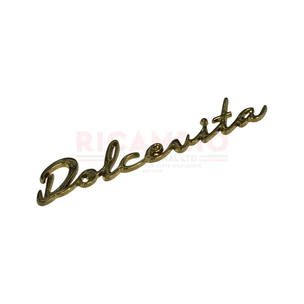 Metal ’Dolcevita’ Badge - Gold - Badges & Emblems
