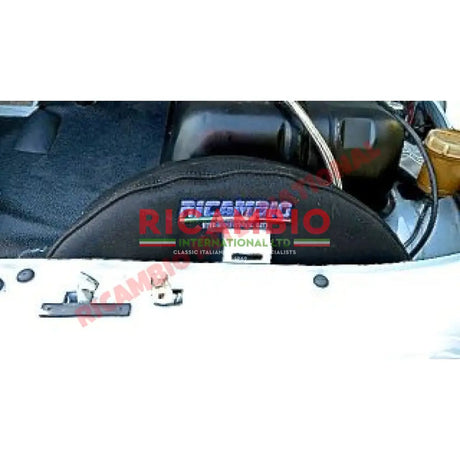 Mohair Spare Wheel Cover (Black)- Classic Fiat 500 - Classic Fiat 500 Parts & Spares