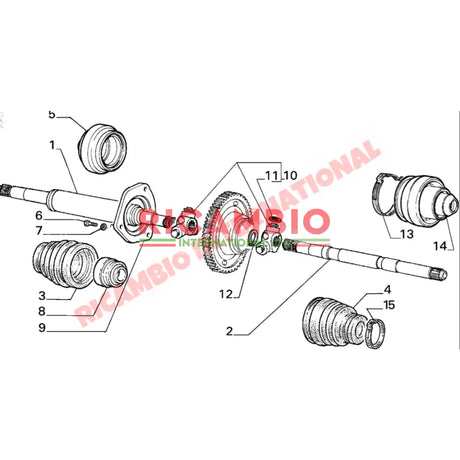 N/S Left Hand Drive Shaft - Classic Fiat Panda - Axles - Shafts and Joints
