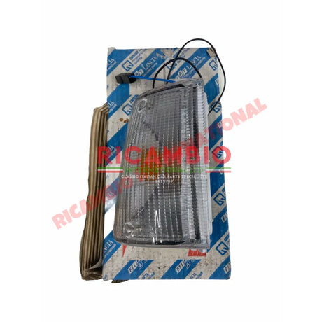 N/S Left Hand Front Indicator Lamp White/Clear - Fiat Uno MK1 - Lights - Lamps & Lenses