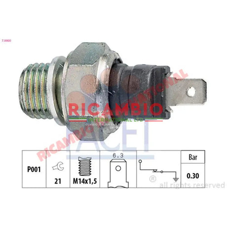 Oil Pressure Switch - Fiat Alfa Romeo Lancia - Engine Parts