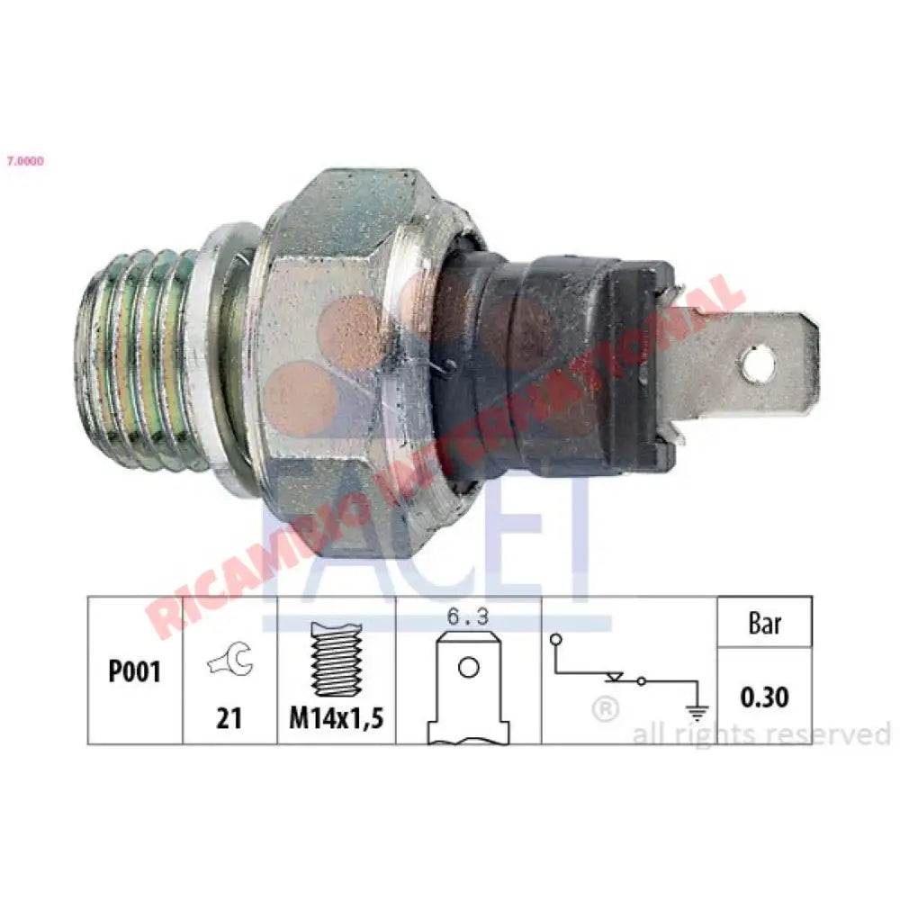 Oil Pressure Switch - Fiat Alfa Romeo Lancia - Engine Parts