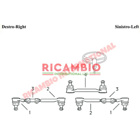 Outer Track Rod End - Fiat 1100 - Steering