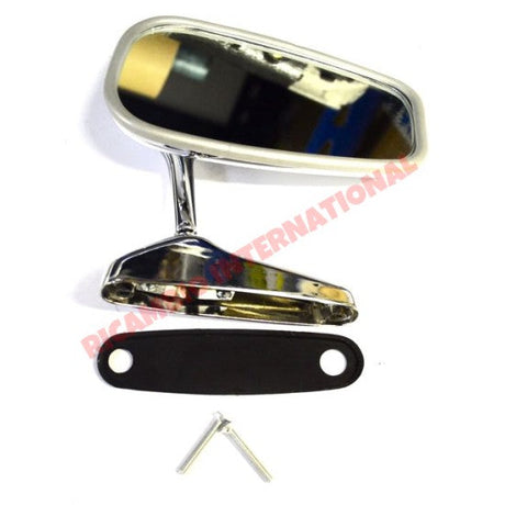 Oval Chrome Mirror (Bolt-on) - Fiat Alfa Romeo & Lancia - Mirrors