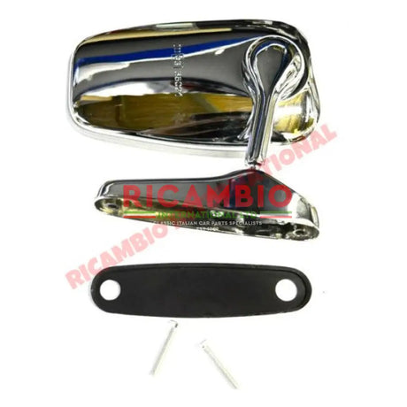 Oval Chrome Mirror (Bolt-on) - Fiat Alfa Romeo & Lancia - Mirrors