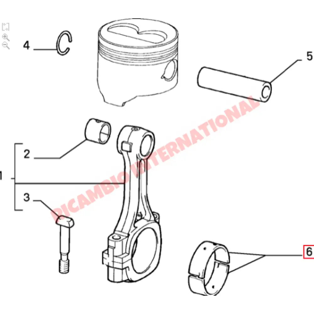 Pair of Big End Con Rod Shells ( + /- 0.25mm Size) - Fiat Coupe Tipo Lancia Delta Thema - Mechanical and Engine Parts