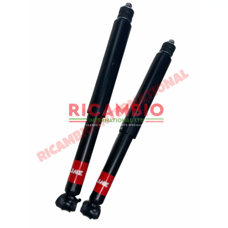 Pair of Rear Shock Absorbers & Bushes - Fiat 1500 C Sedan/Saloon - Suspension Parts