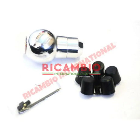 Polished Chrome Abarth Gear Knob - Classic Fiat 500,126,600,850 - Interior Trim