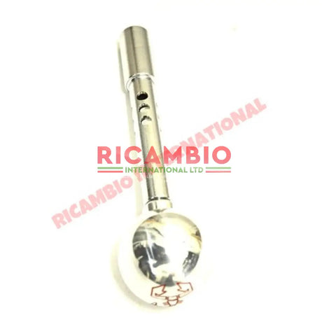 Polished Chrome Abarth Gear Knob & Gear Lever Kit - Classic Fiat 500 126 - Interior Trim