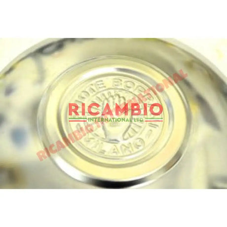 Polished Chrome Borrani Hub Cap - Classic Fiat 500 - Chrome - Aluminium & Exterior Trim Parts