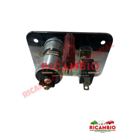 Racing Style Chrome Ignition Switch Panel - Ignition and Electrical Items