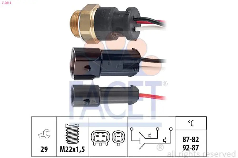 Radiator Fan Switch - Classic Fiat Panda,Uno,Coupe,Tipo,Tempra,Coupe,Strada,Ducato Lancia Delta Integrale (Copy)