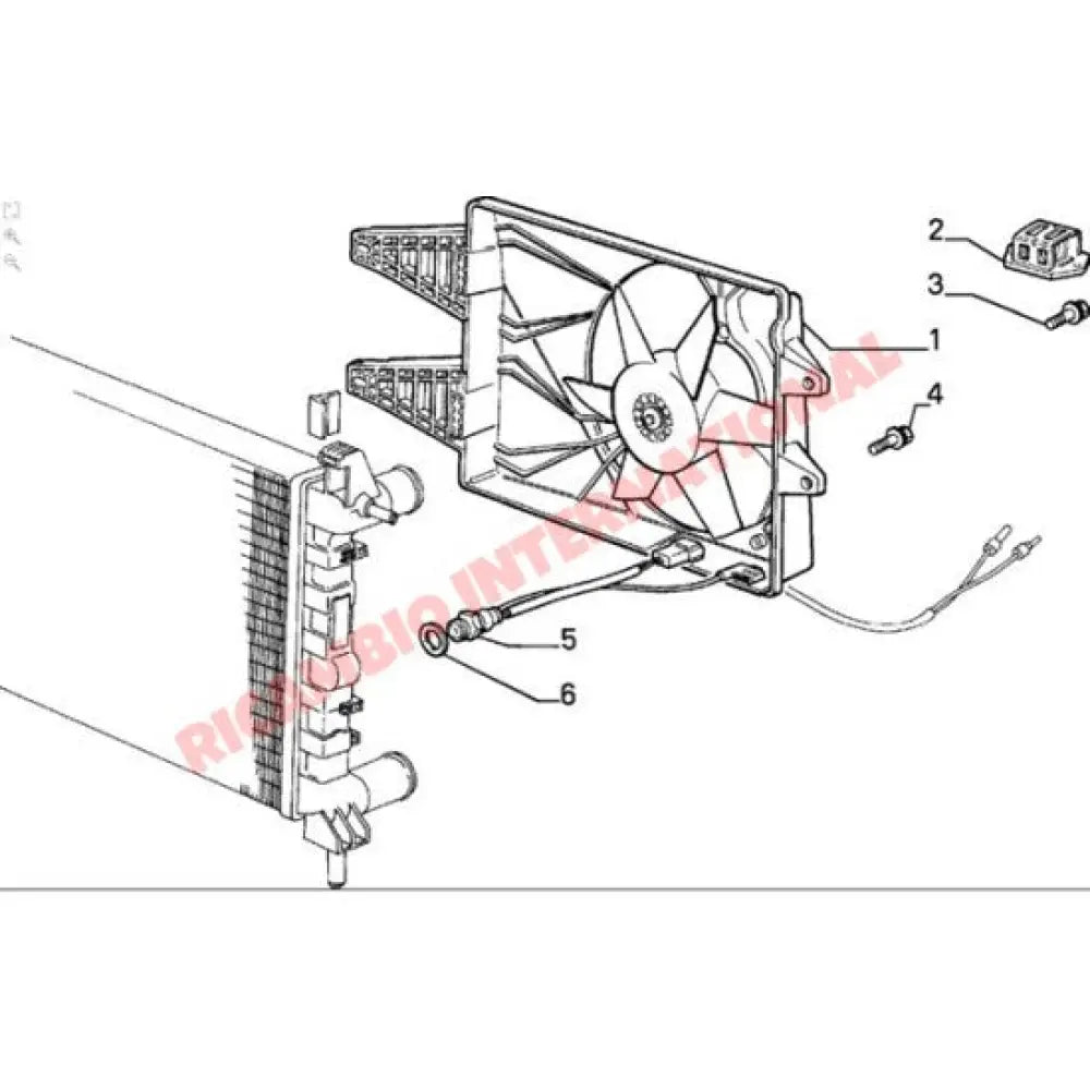 Radiator Fan Switch - Fiat Uno Fiorino Regata Strada/Ritmo - Heating and Cooling