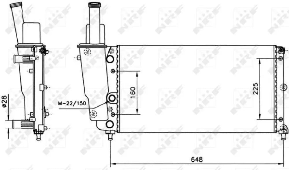 Radiator - Fiat Punto MK1 - Heating and Cooling