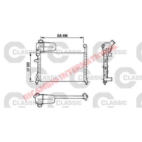Radiator - Fiat Tipo,Tempra - Tipo & Tempra
