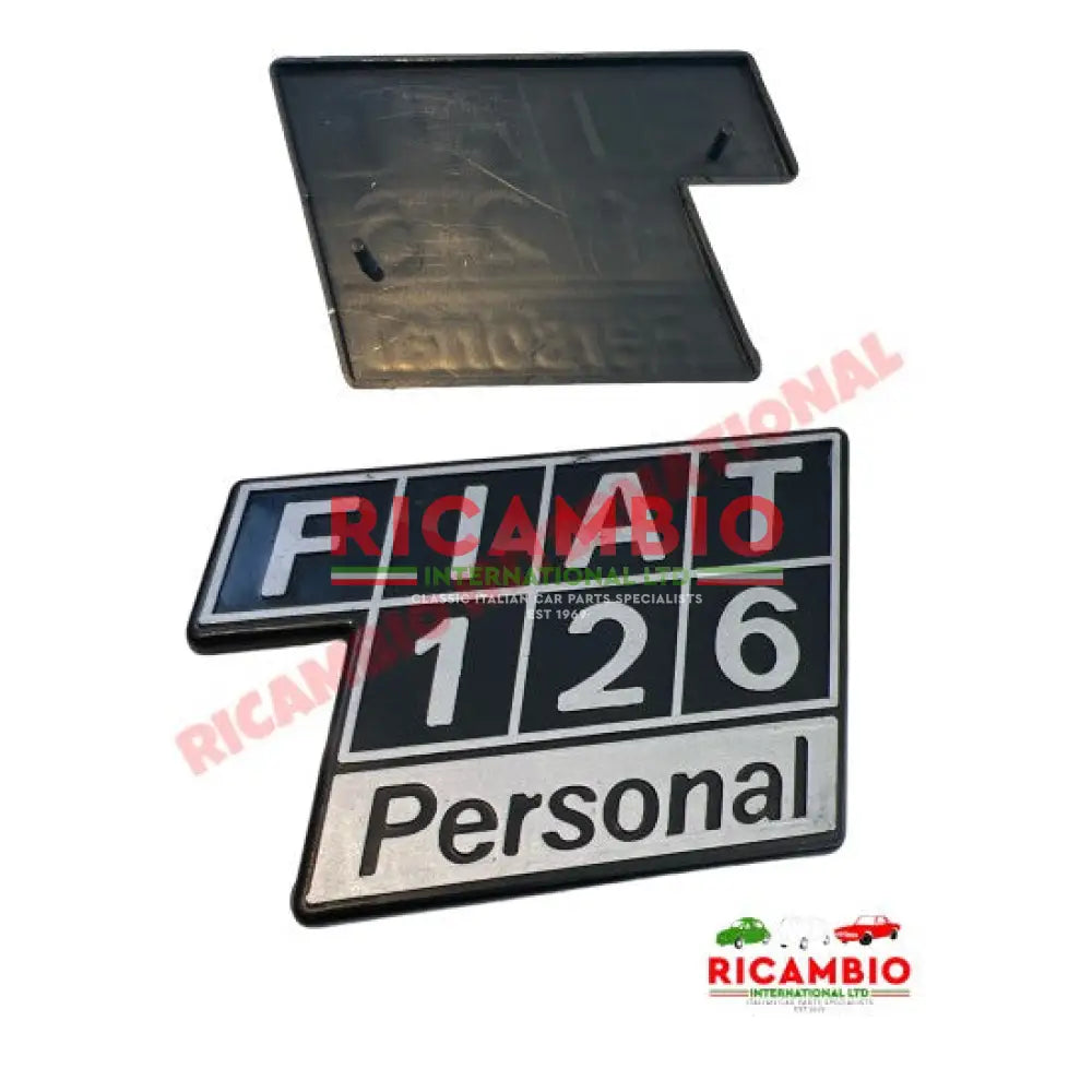 Rear Badge - Fiat 126 Personal 4 - Bumpers & Assorted Exterior Trim
