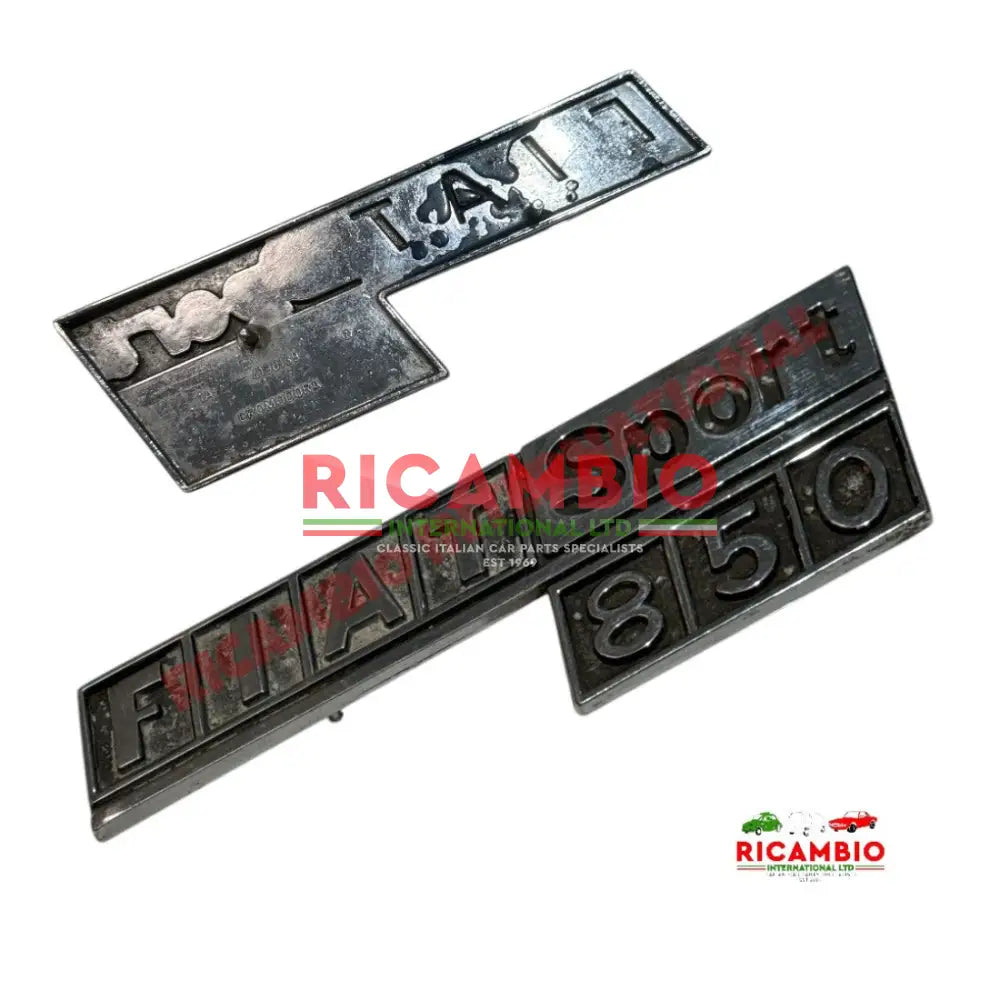 Rear Badge ’Fiat 850 Sport’ - Fiat 850 - Badges & Emblems