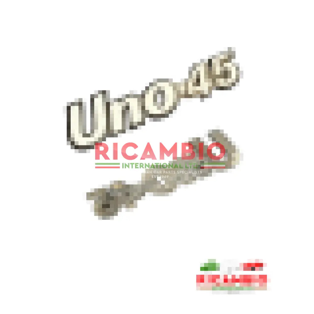 Rear Badge - Fiat Uno MK1 - UNO 45 - Uno