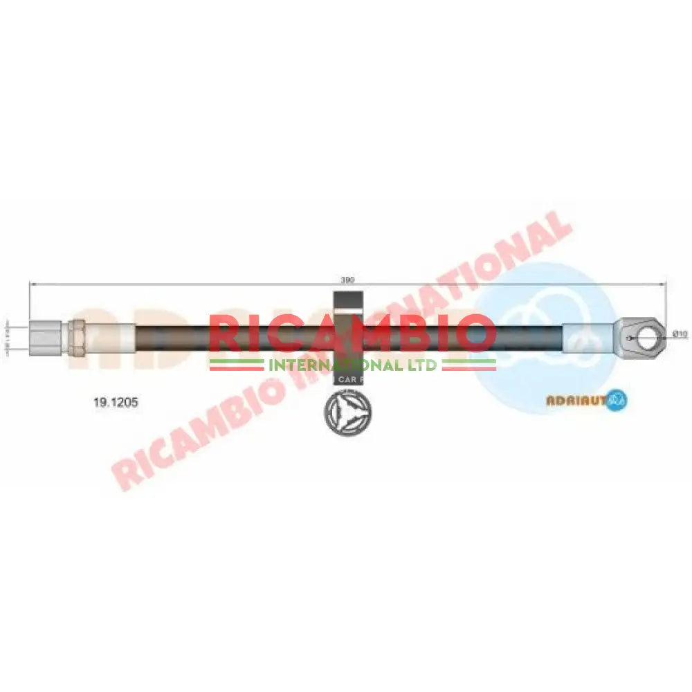 Rear Brake Hose - Lancia Beta Trevi - Brake Parts and Components