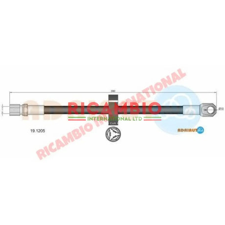 Rear Brake Hose - Lancia Beta Trevi - Brake Parts and Components