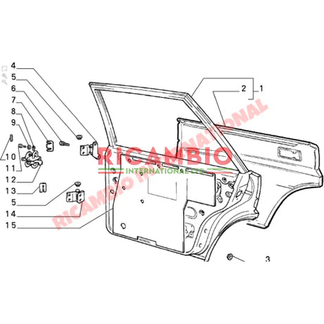 Rear Door Check Strap - Lancia Delta Integrale,Evolution - Handles - Locks and Catches
